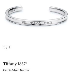 Tiffany & Co. Sterling Silver Open Bangle Cuff Brand New